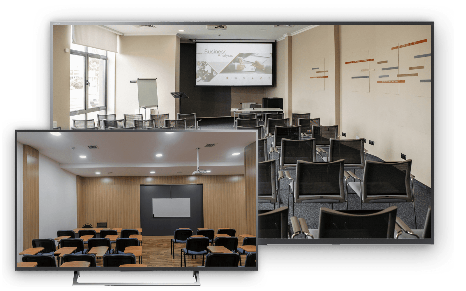 LMS AV Best Conference Room TV Installation Conference Room Projector Custom AV Design TV Wall Mounting TV Installation AV Maintenance and AV Supply Dorset Poole Bournemouth 1